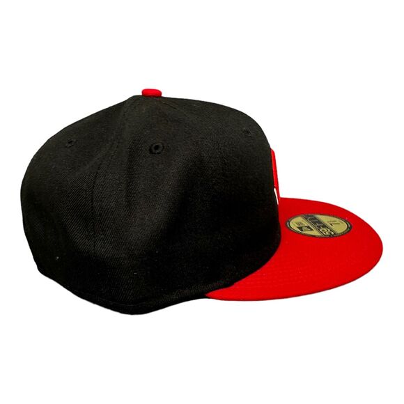 New Era Cincinnati Reds 59Fifty Fitted Black/Red Hat Men's 7 5/8 - Picture 7 of 7
